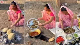 Vatka Rotlo Oro tasty Indian traditional recipe 