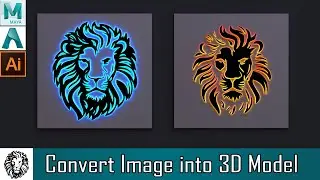 Autodesk Maya Tutorial - Creating 3D Model from any Image | 3D Logo creation |