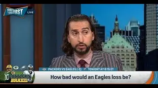 FIRST THINGS FIRST | Nick Wright HEATED Eagles Are The MOST OVERRATED Team, Will Lose To Packers