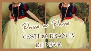 🌹 Como fazer Vestido Branca de Neve Luxo 🌹