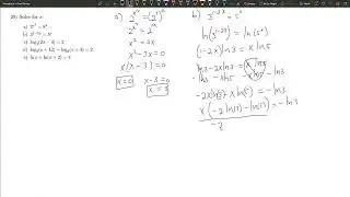 20 - How to solve equations using LOG and