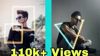 Glowing Triangle Photo Editing New Trick By ajay photoeditz | PicsArt Editing 