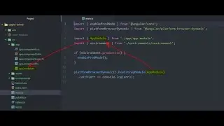 What is the main.ts file in an Angular application?