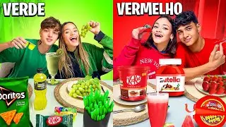 COMENDO VERMELHO VS VERDE POR 24 HORAS