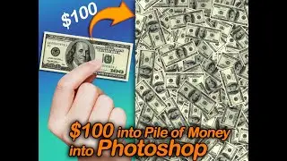 Use the Random Fill Script in Photoshop to turn $100 into a pile of money!