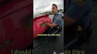 Cop tried to take it🚔😤 #cars #police #racecar #prank #drift #viral #shorts #short
