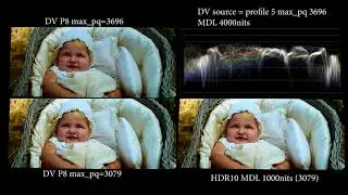 Dolby Vision max_pq 3696(4000nits) vs 3079(1000nits) vs HDR10 1000nits  (PART 3)