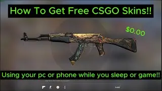 How To Get FREE CSGO Skins 2023! While You Sleep Work Or Game Passive Skins!