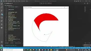 How to Draw/design Google  chrome logo using Python turtle graphic
