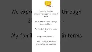 IELTS Speaking Practice | Family Vocabulary and Phrases | BEST IELTS Resources 👍👍👍 