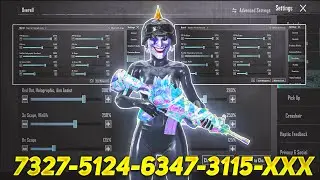 New Update 3.3⚡Best Sensitivity Code + Control Settings Pubg Mobile/Bgmi Sensitivity 2024