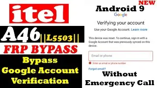 Bypass Google Account itel A46 frp bypass itel L5503 Without Emergency Call/ SIM/ PC 100% East & New