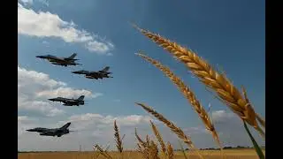 Літаки F-16 захищають небо України. Штучний інтелект показав як це виглядає ШІ, AI.
