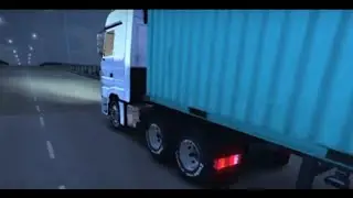 Рейс на Mersedes, необычный ракурс / Truck simulator ultimate