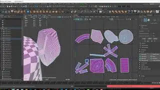 UV placement in Maya - (Game Asset Creation - IV Pole)