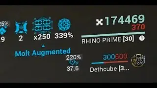 Rhino EZ 100k+ Overguard Setup - Iron Skin/Parasitic Armor | Warframe builds