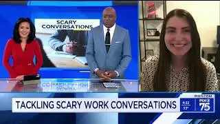 PIX11 - NYC News - (29 March 2023) - Téa Angelos - How to tackle scary conversations at work