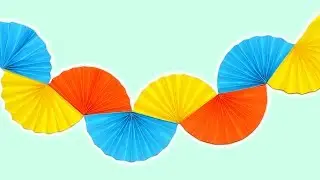 Как сделать красивую гирлянду из бумаги | DIY украшение для праздника