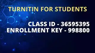turnitin class id and enrollment key 2023 no repository || turnitin class id active/ latest