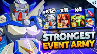 MECHA VALK Spam with QUAD Overgrowth is BROKEN | Clash of Clans Event TH16 Attack Strategy