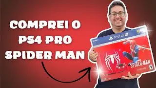 Comprei o PS4 PRO SPIDER MAN EM 2023 (Limited Edition Console - Unboxing)