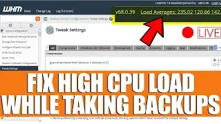 How to Fix High CPU Load issue while generating cPanel backups?