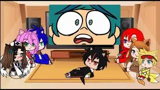 Sonic and his friends react to the animation 