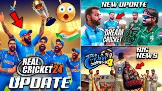 Real Cricket 24 Phase 2 Finally | WCC4 Big News | Dream Cricket 25 New Update | Sachin Saga Pro!!