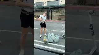 Single Father brings groceries home for his family on a scooter 🤯