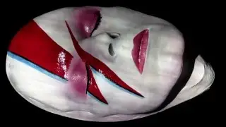 David Bowie Aladdin Sane Painted Fine Art Life Mask #11
