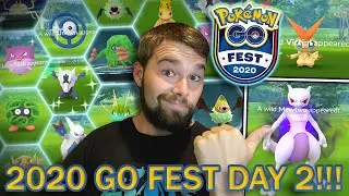 2020 GO FEST DAY 2! TONS OF NEW SHINY POKEMON CAUGHT! INSANE SHADOW MEWTWO LUCK! (Pokemon GO Fest)