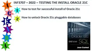 INF3707 - Testing installation of Oracle 21c