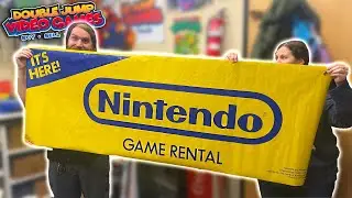 AMAZING Vintage Blockbuster Nintendo Banner! | DJVG