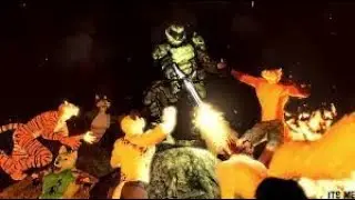 Furry apocalypse - (but with rip and tear music)