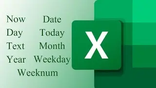 How to use Now, Day, Date, Today, Text, Month, Year, Weekday and Weeknum functions in Excel in Tamil