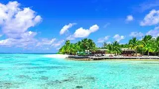 3 Hour Relaxing Beach Sea Ambient Music For Sleep, Focus, Work | Chill Out Instrumental Study Music