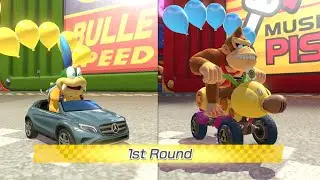 Mario Kart 8 Deluxe | Battle Play | 2 Player (Larry vs Donkey Kong)