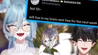 Elira's reaction to her clip where ren disappear in a comedic timing | Nijisanji EN