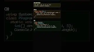 Array Length in 7 Languages | Programming Comparison 