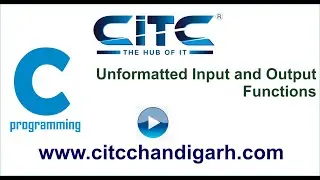 Tutorial video on Unformatted Input and output Function Example in C language