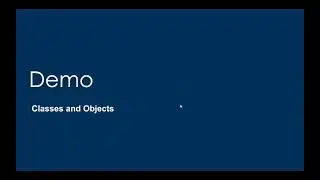 Demo on Objects & Classes in Object Oriented Programming (OOP) - Lecture 02 of OOP MasterClass