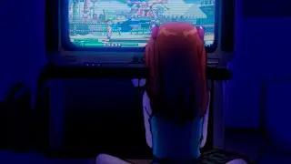 Girl gamer Asuka wasting another night away (ASMR)