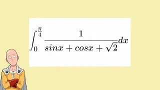 NO Weierstrass substitution| DIP-84 |#integral