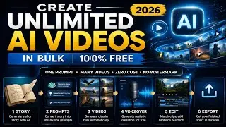 Create Unlimited AI Videos in Bulk  | 100% FREE Text to Video Workflow | Full Automation Workflow