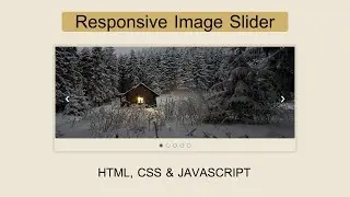 Responsive Image Slider With Auto-sliding And Full Controls | HTML,CSS & Pure JavaScript