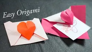 Easy Origami Heart Envelope: No Cuts, Super Simple! | Henry Pham