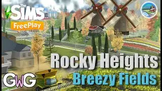 The Sims Freeplay- Breezy Fields ALL Tasks and Prizes [Rocky Heights 2]
