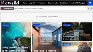 Newsiki Blogger Template. | blog-templates.com