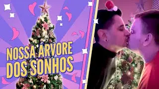 FIZEMOS NOSSA ÁRVORE DE NATAL ENORME TODA ROSA