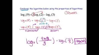 Alg2 Ch6V15 - I can expand and condense logarithmic expressions using the properties of logarithms